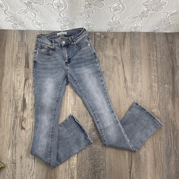 Love Soho Jeans Flare Boot Light Blue Jeans Size 0 - Picture 13 of 13